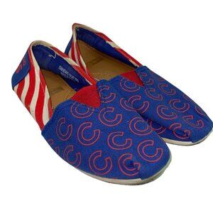 Cubs Team Beans MLB Baseball Slip On Flats Women's Size Small